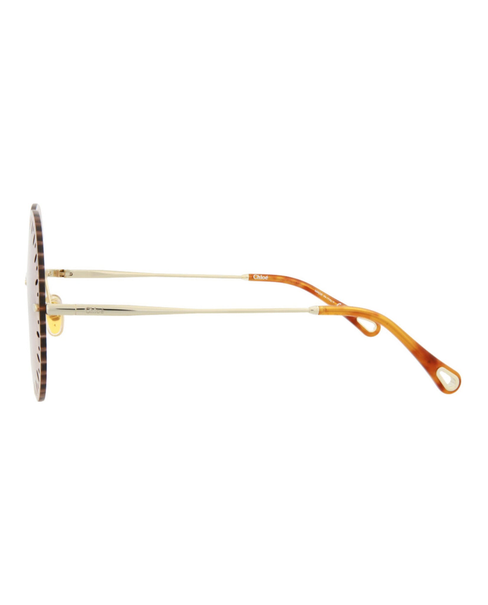 Chloé YSE Round-Frame Metal Sunglasses Sunglasses - Tophatter Daily Deals