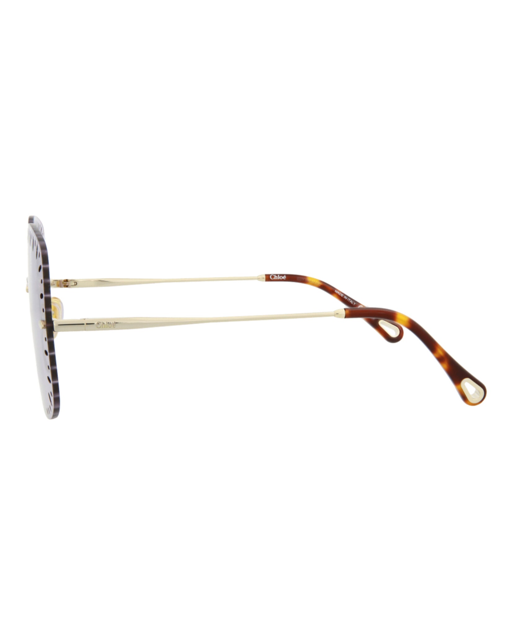 Chloé YSE Square-Frame Metal Sunglasses Sunglasses - Tophatter Daily Deals