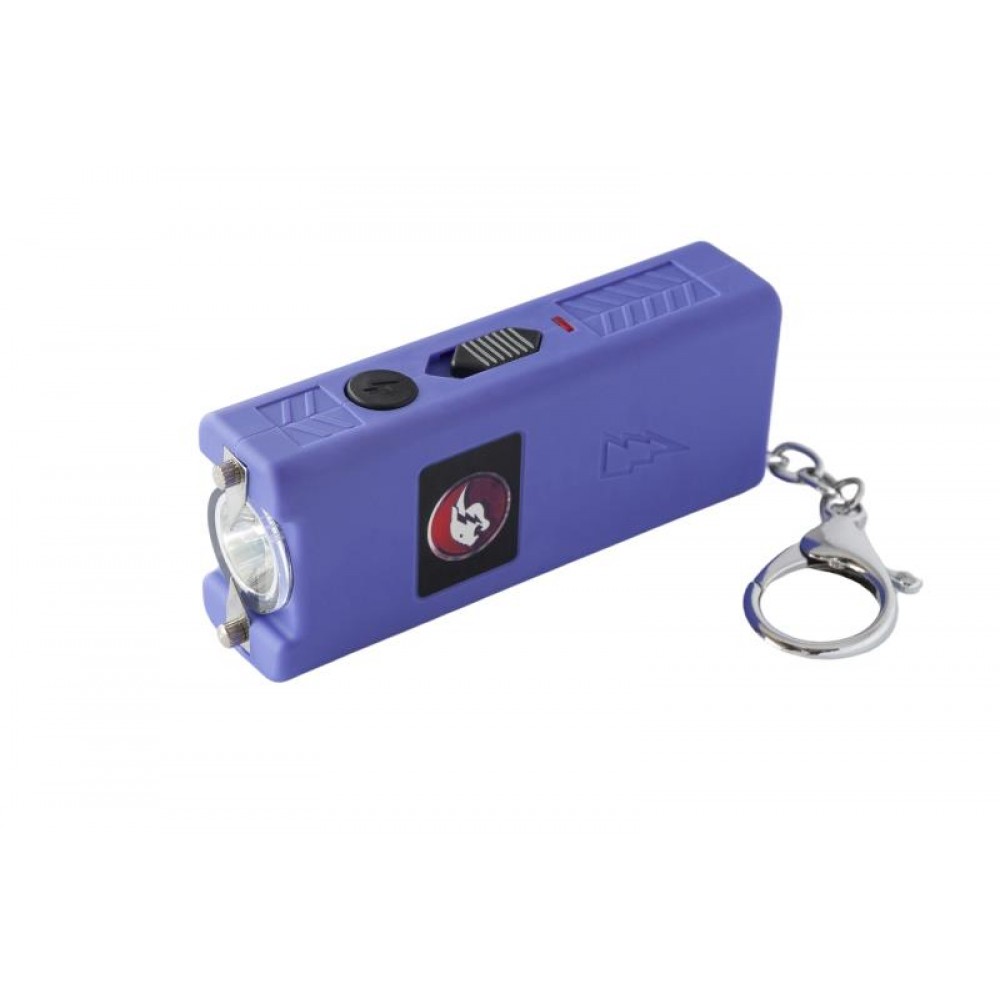Purple MAX POWER Rechargeable Mini Stun Gun With LED Light - Tophatter's Guns'N'Weapons Store Collectible Weapons - Tophatter Daily Deals