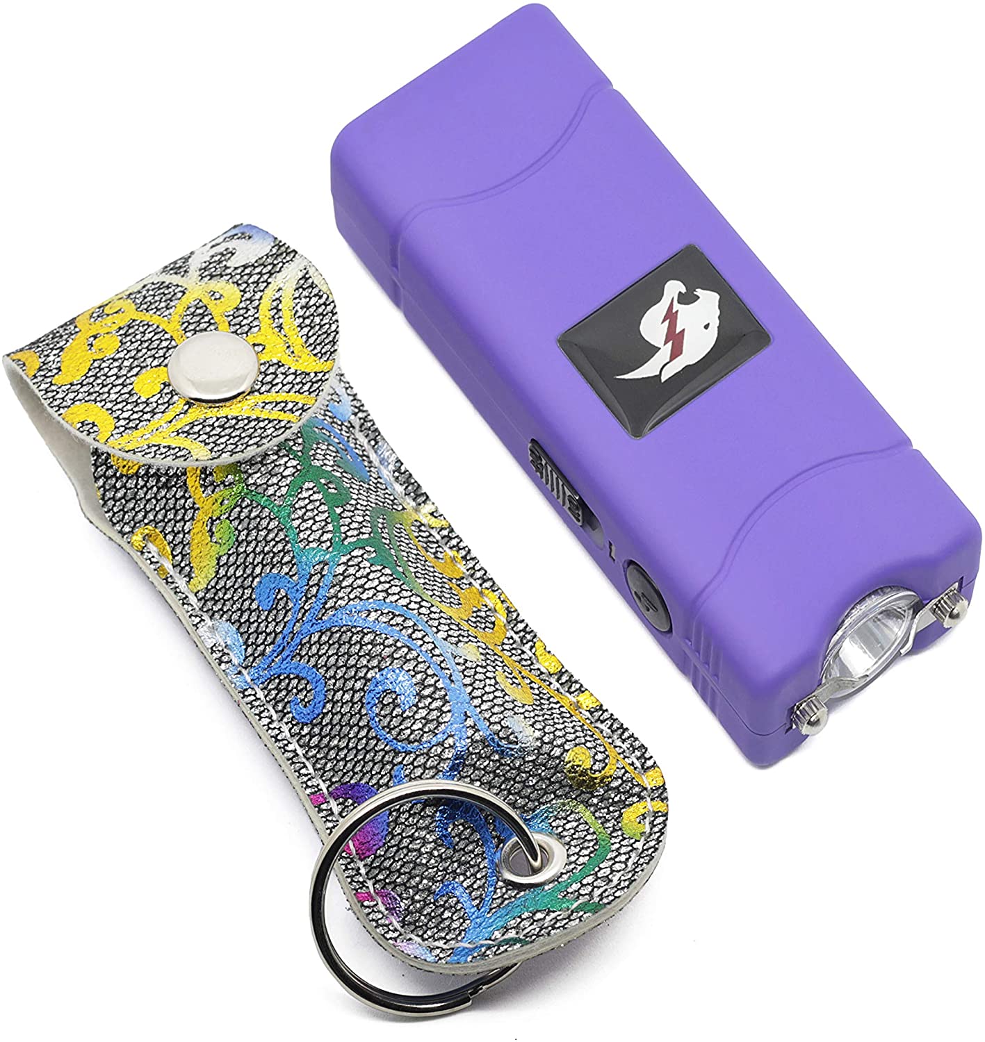Mini Stun Gun and Pepper Spray Combo for Self Defense - Floral - Tophatter's Guns'N'Weapons Store Collectible Weapons - Tophatter Daily Deals
