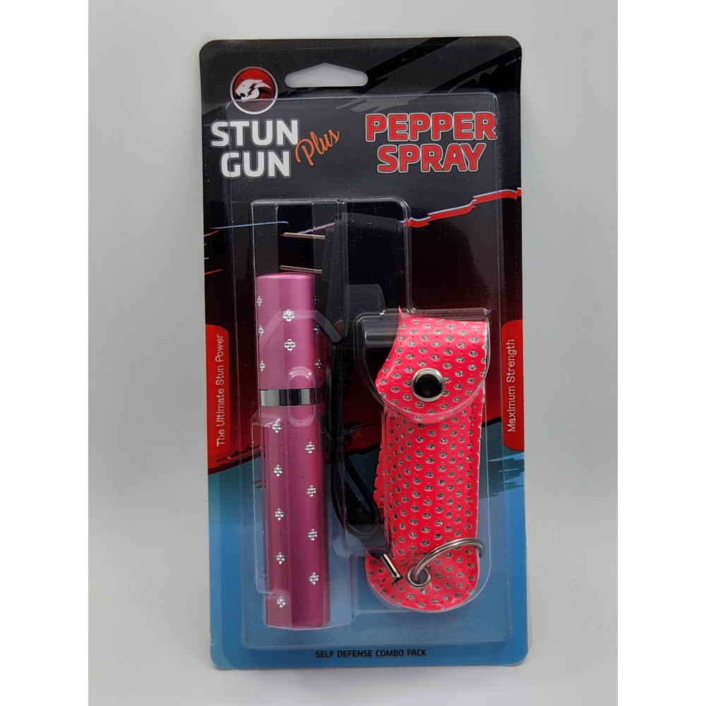 Pink Lipstick Stun Gun and Pepper Spray Combo for Self Defense - Tophatter's Guns'N'Weapons Store - FREE SHIPPING Collectible Weapons - Tophatter Daily Deals