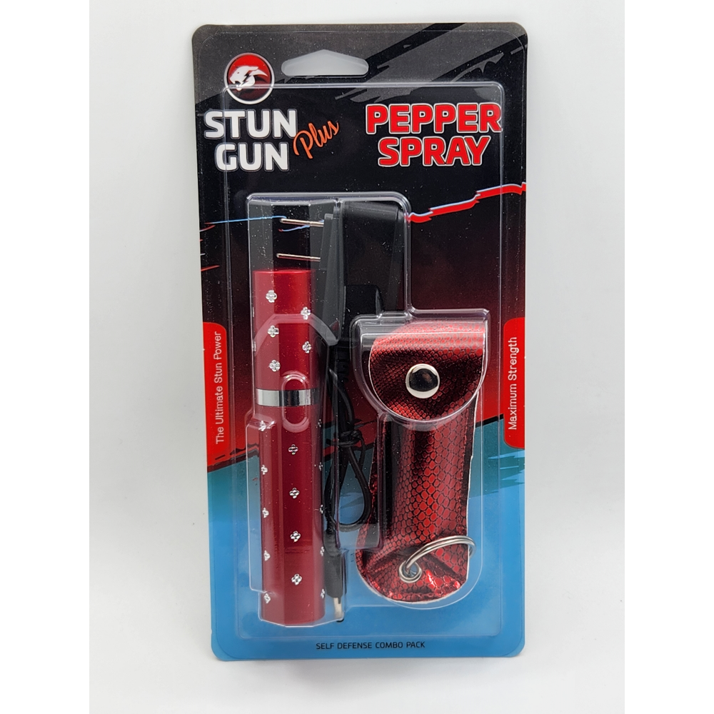 Red Lipstick Stun Gun and Pepper Spray Combo for Self Defense - Tophatter's Inc. Weapons Store Online Collectible Weapons - Tophatter Daily Deals