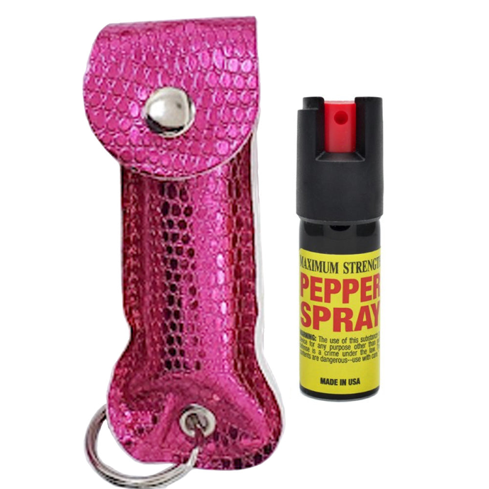 Snake Skin Pattern Personal Defense Pepper Spray OC-18 1/2 oz - Tophatter's Guns'N'Weapons Store Collectible Weapons - Tophatter Daily Deals