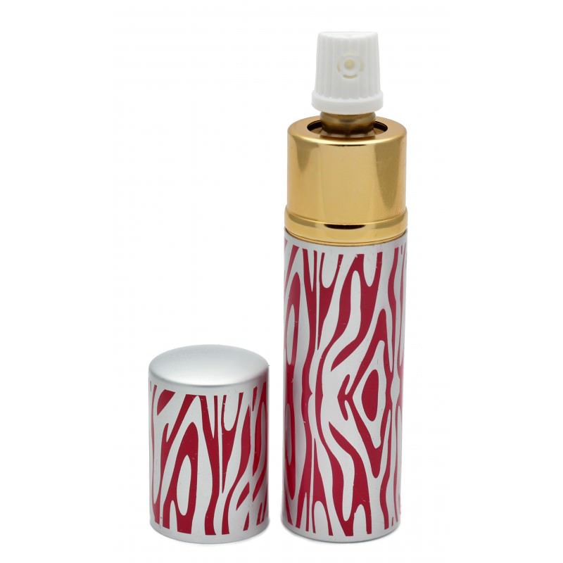 Pink Zebra Print Lipstick Pepper Spray Women Discreet For Self Defense Collectible Weapons - Tophatter Daily Deals
