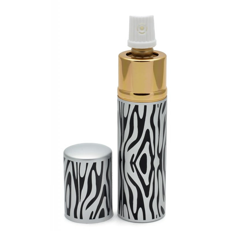 Black Zebra Print Lipstick Pepper Spray Women Discreet For Personal Security Collectible Weapons - Tophatter Daily Deals