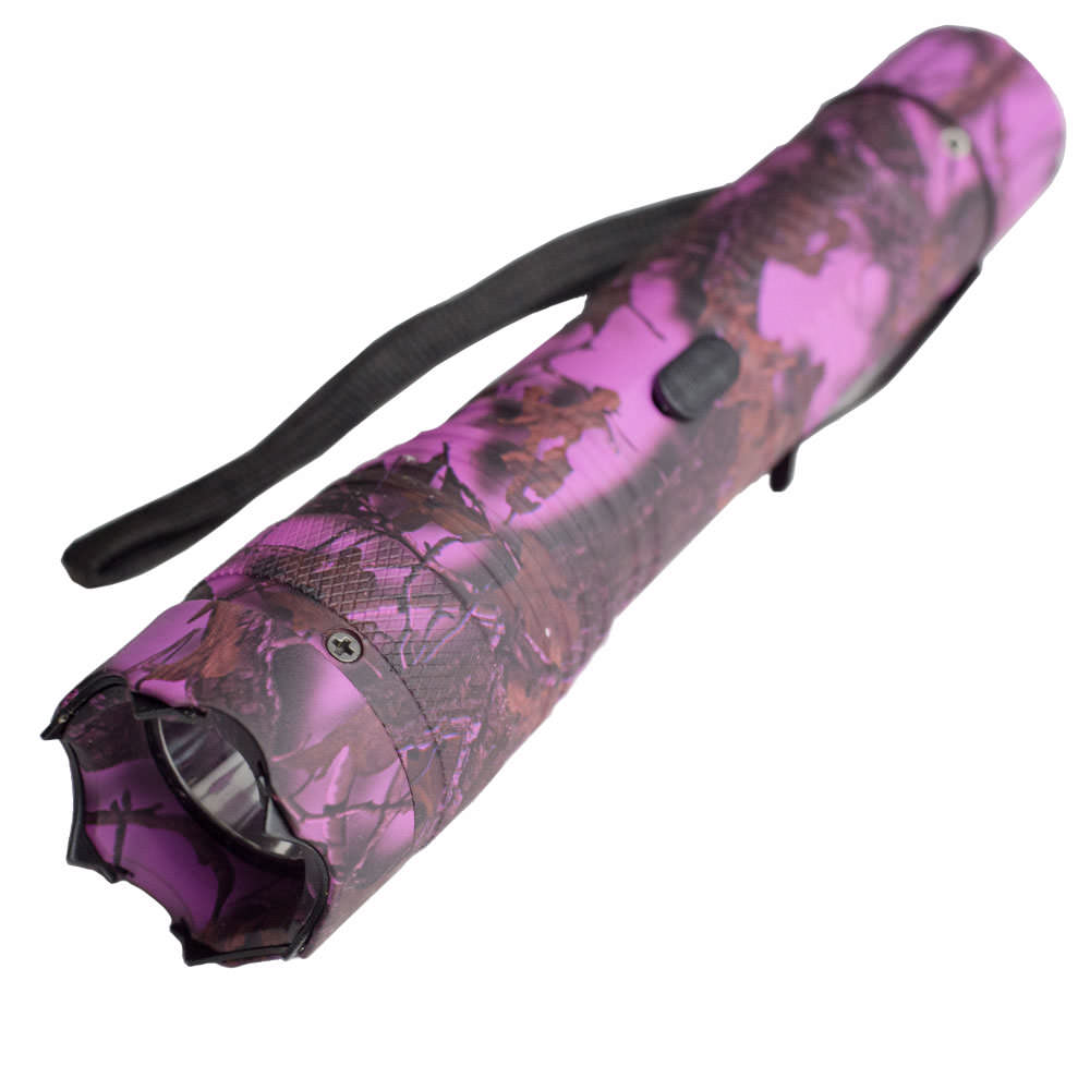 ELITE FORCE Stun Gun 10 Million Volt Rechargeable LED Flashlight Pink Camo - Tophatter's Army Products & Self Defense Collectible Weapons - Tophatter Daily Deals
