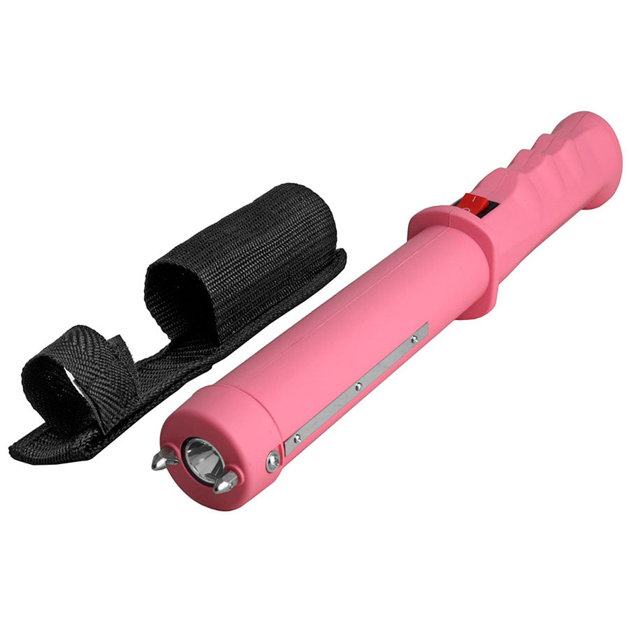 Stun Gun Flash Light 10 Million Volts Rechargeable Pink Collectible Weapons - Tophatter Daily Deals