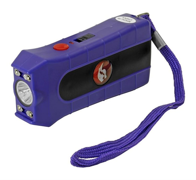 Purple Duo Max Power Stun Gun Double Shock With Removable Safety Pin Collectible Weapons - Tophatter Daily Deals