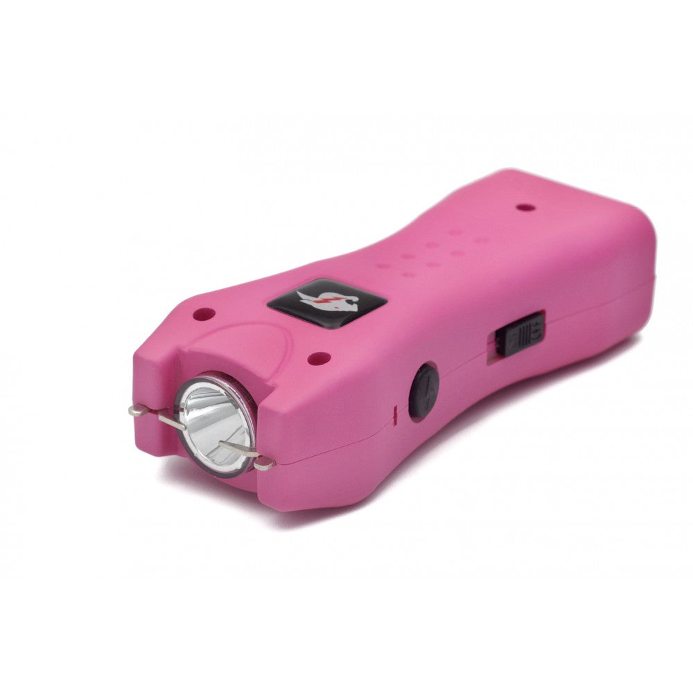 Slim Max Power Pink Stun Gun Mini Rechargeable, LED Light & Case Collectible Weapons - Tophatter Daily Deals
