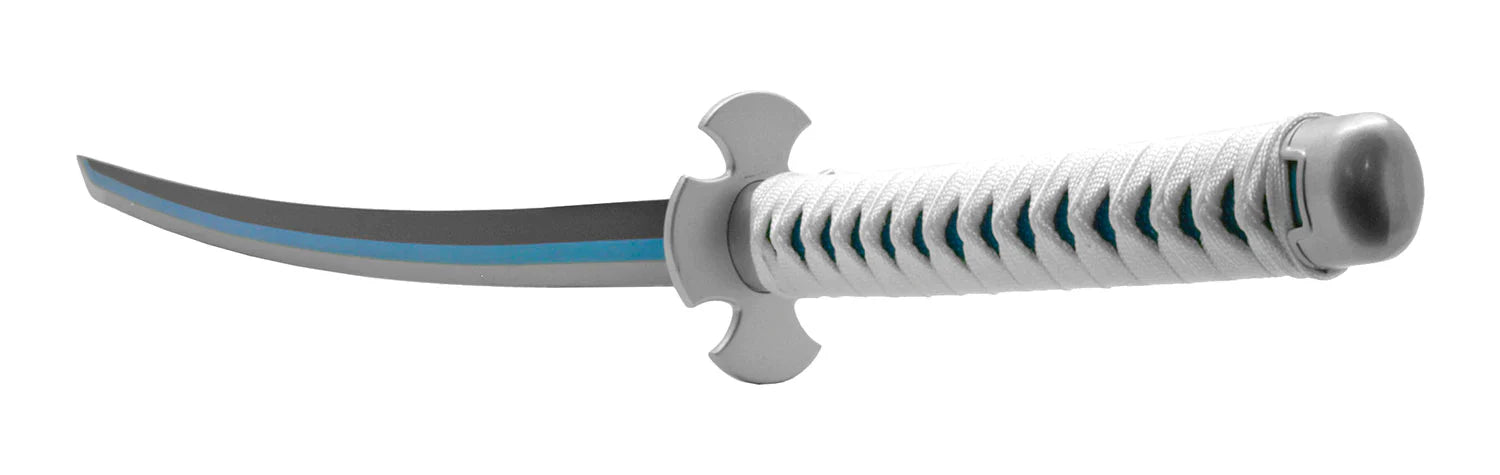 COLLECTOR'S EDITION UN-SHARPENED COSPLAY ANIME SAMURAI SWORD KATANA - BLACK, WHITE, BLUE AND SILVER - Tophatter Daily Deals