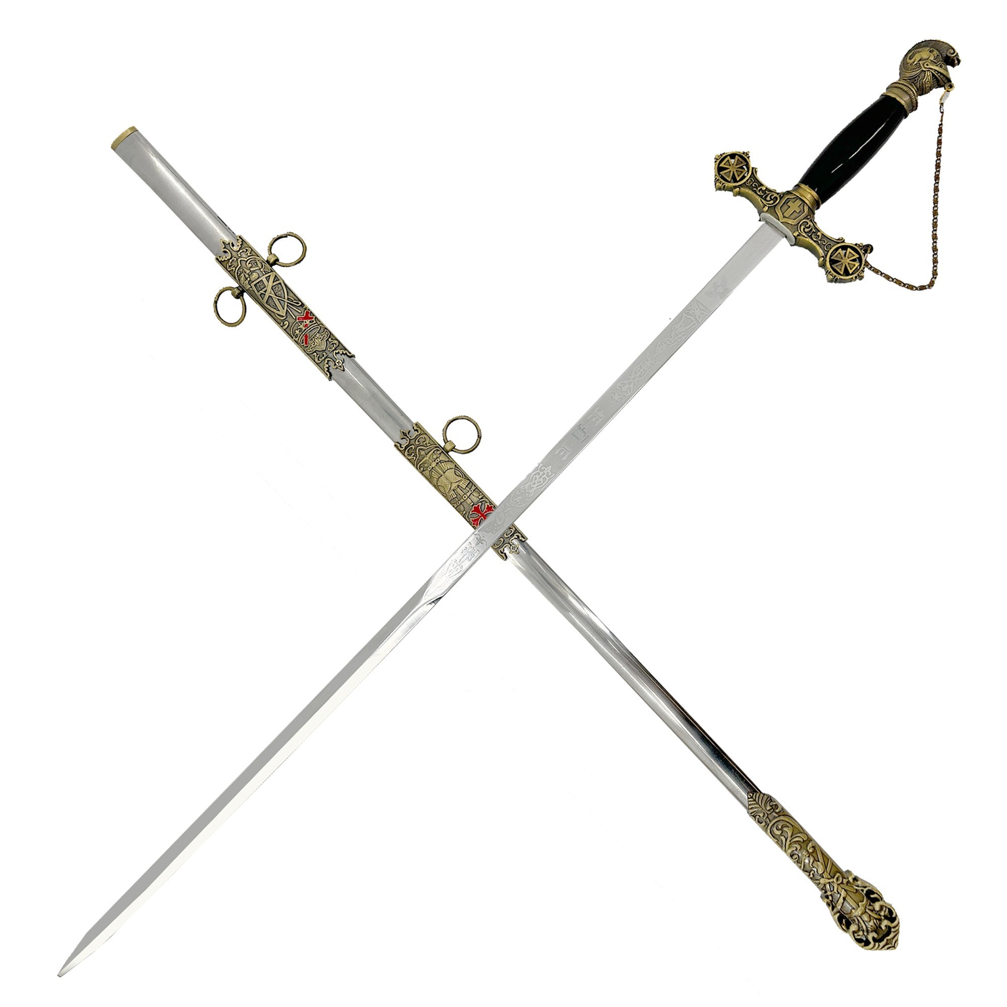 Chronicle of Chivalry Templar Knights Ornate Sword Swords - Tophatter Daily Deals