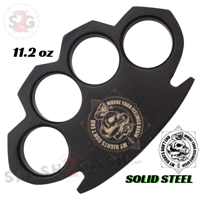 My Rights, Your Feelings - Steam Punk Knuckles Paper Weight - 11.2 oz Belt Buckle - Tophatter Daily Deals