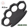 Steam Punk Knuckles Solid Black Steel Closed Paper Weight - 11.2 oz Belt Buckle - Tophatter Daily Deals