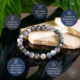 The Empath’s Cord Cutter – Black Moonstone Bracelet Bracelets - Tophatter Daily Deals
