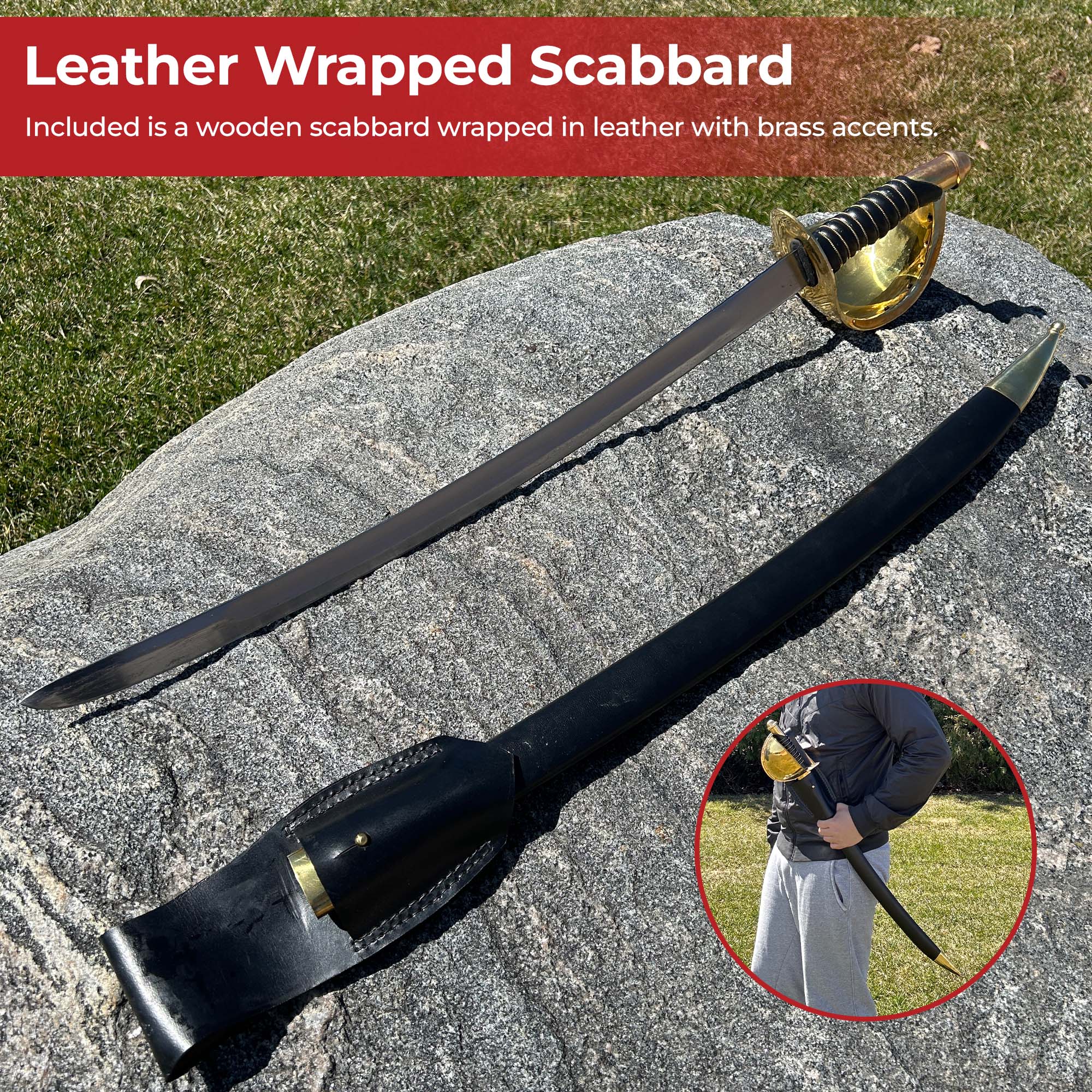 Civil War U.S 1860 Naval Cutlass Reproduction Swords - Tophatter Daily Deals