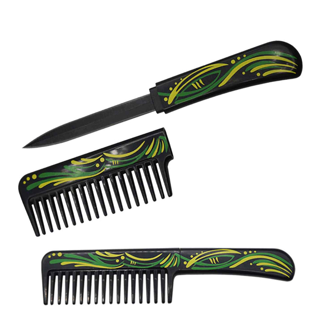 Self Defense Brush Comb With Hidden Knife - TOPHATTER'S ARMORY DEALS Collectible Weapons - Tophatter Daily Deals