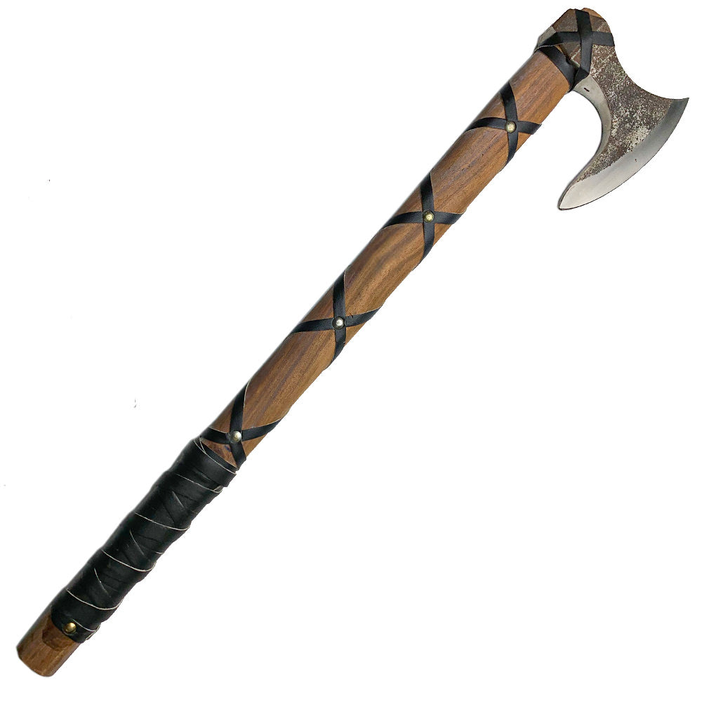 Historical Vikings Axe Of Ragnar - Stainless Steel Nordic Style - TOPHATTER'S ARMORY DEALS Collectible Weapons - Tophatter Daily Deals