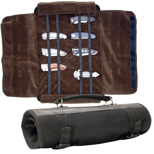 Knife Roll Carrying Case Holds 24 Pcs - TOPHATTER'S ARMORY DEALS Collectible Weapons - Tophatter Daily Deals