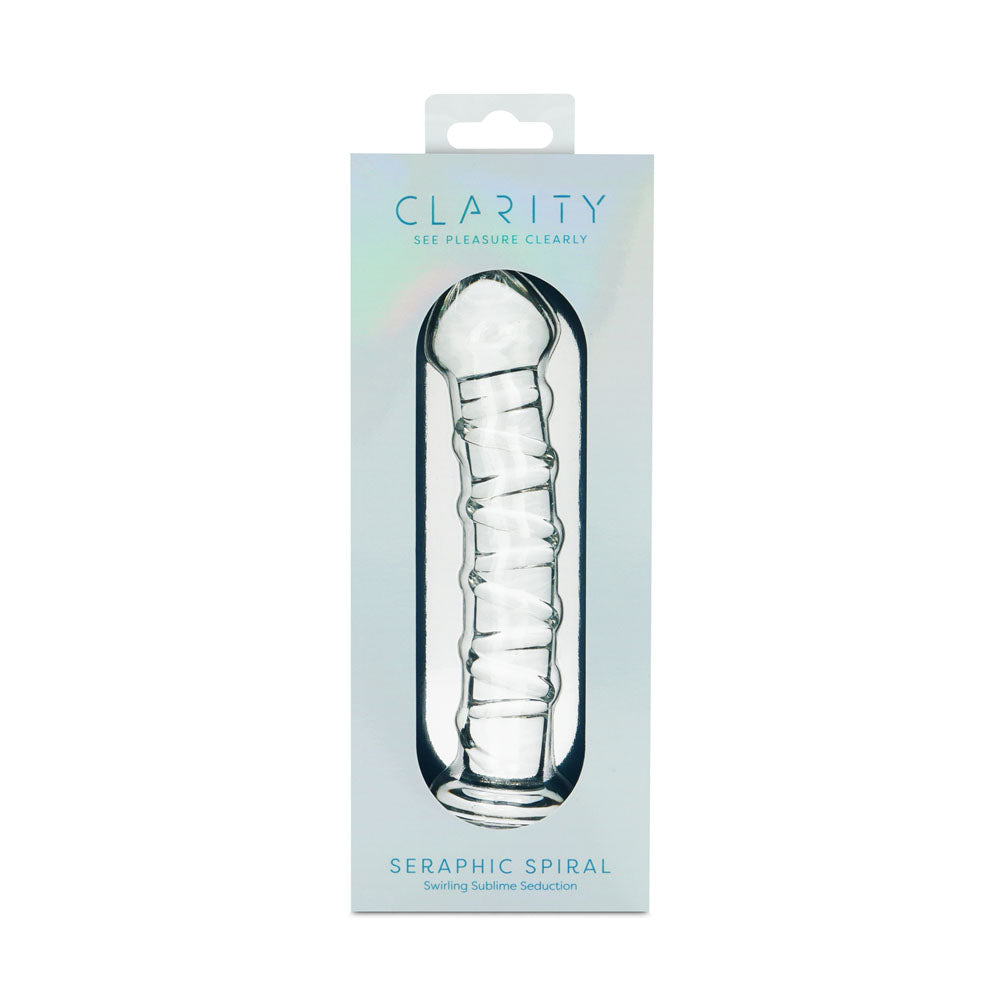 Seraphic Spiral – Hand-Blown Borosilicate Glass Dildo 160mm > Glass > Dildos - Tophatter Daily Deals