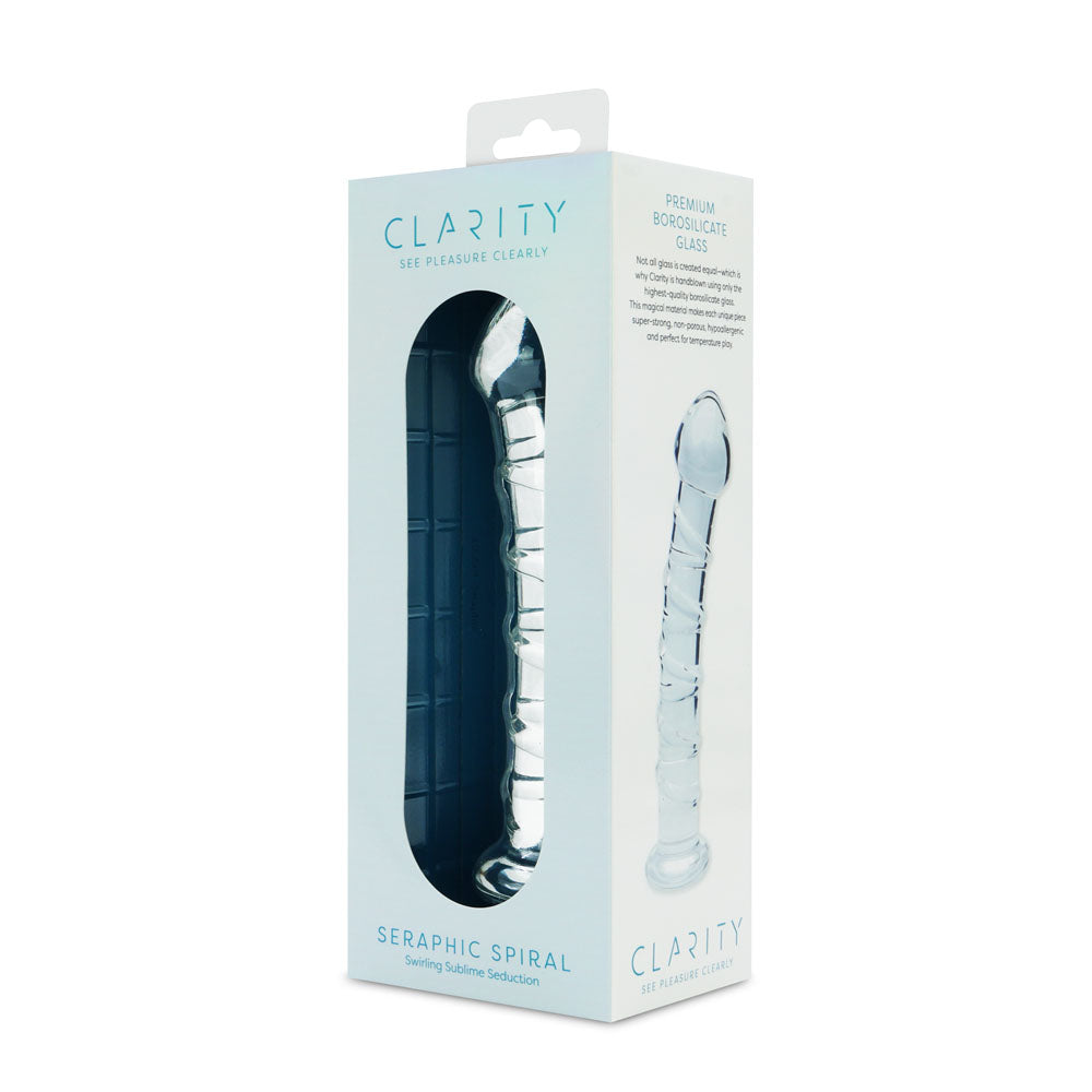 Seraphic Spiral – Hand-Blown Borosilicate Glass Dildo 160mm > Glass > Dildos - Tophatter Daily Deals