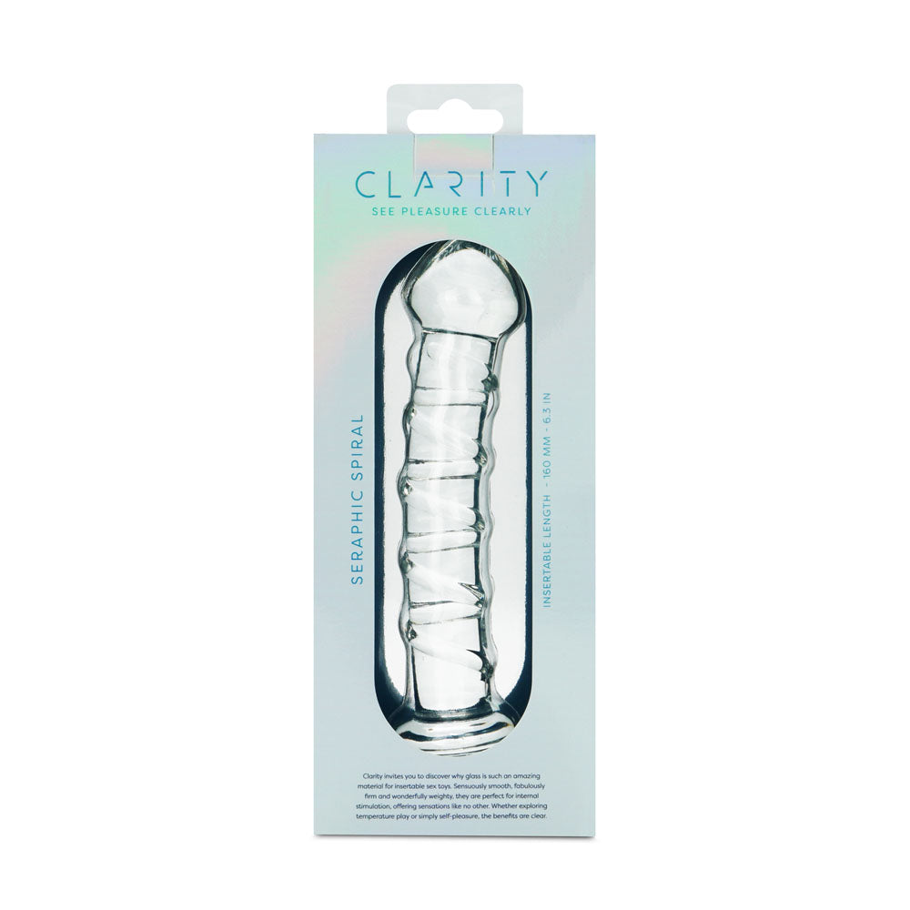 Seraphic Spiral – Hand-Blown Borosilicate Glass Dildo 160mm > Glass > Dildos - Tophatter Daily Deals