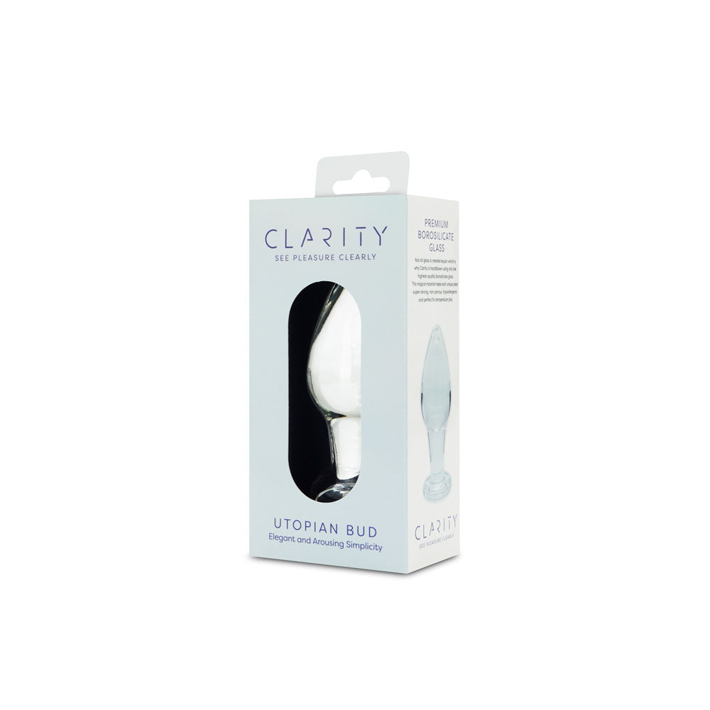 Utopian Bud Glass Butt Plug – Handcrafted 3.5 Inch Borosilicate Glass Plug > Glass > Toys - Tophatter Daily Deals