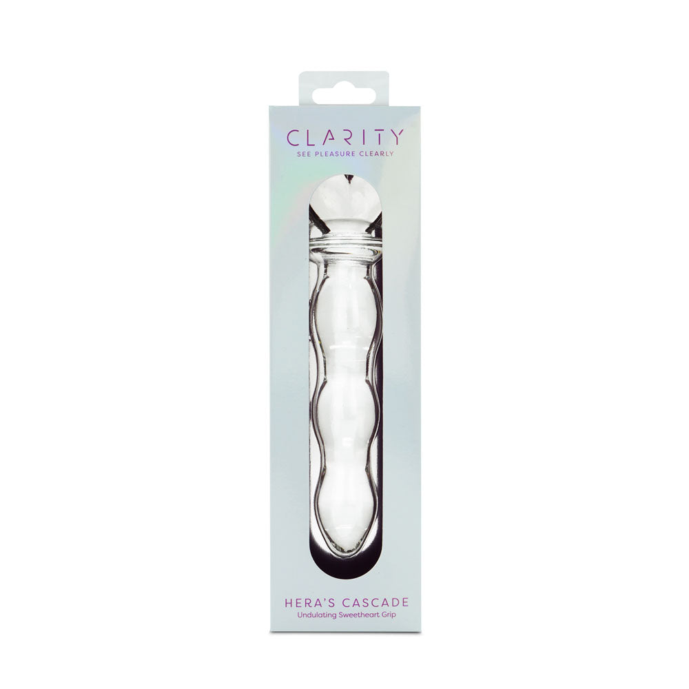 Hera's Cascade – 5.9 Inch Handblown Borosilicate Glass Dildo with Sculptural Handle > Glass > Dildos - Tophatter Daily Deals