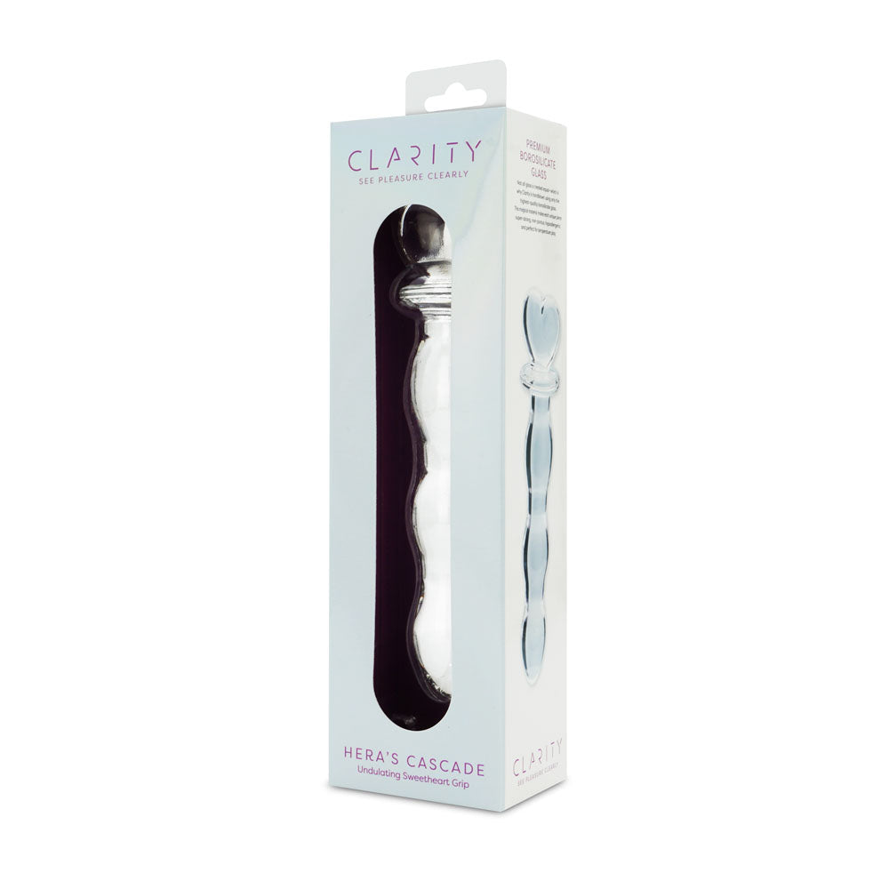 Hera's Cascade – 5.9 Inch Handblown Borosilicate Glass Dildo with Sculptural Handle > Glass > Dildos - Tophatter Daily Deals