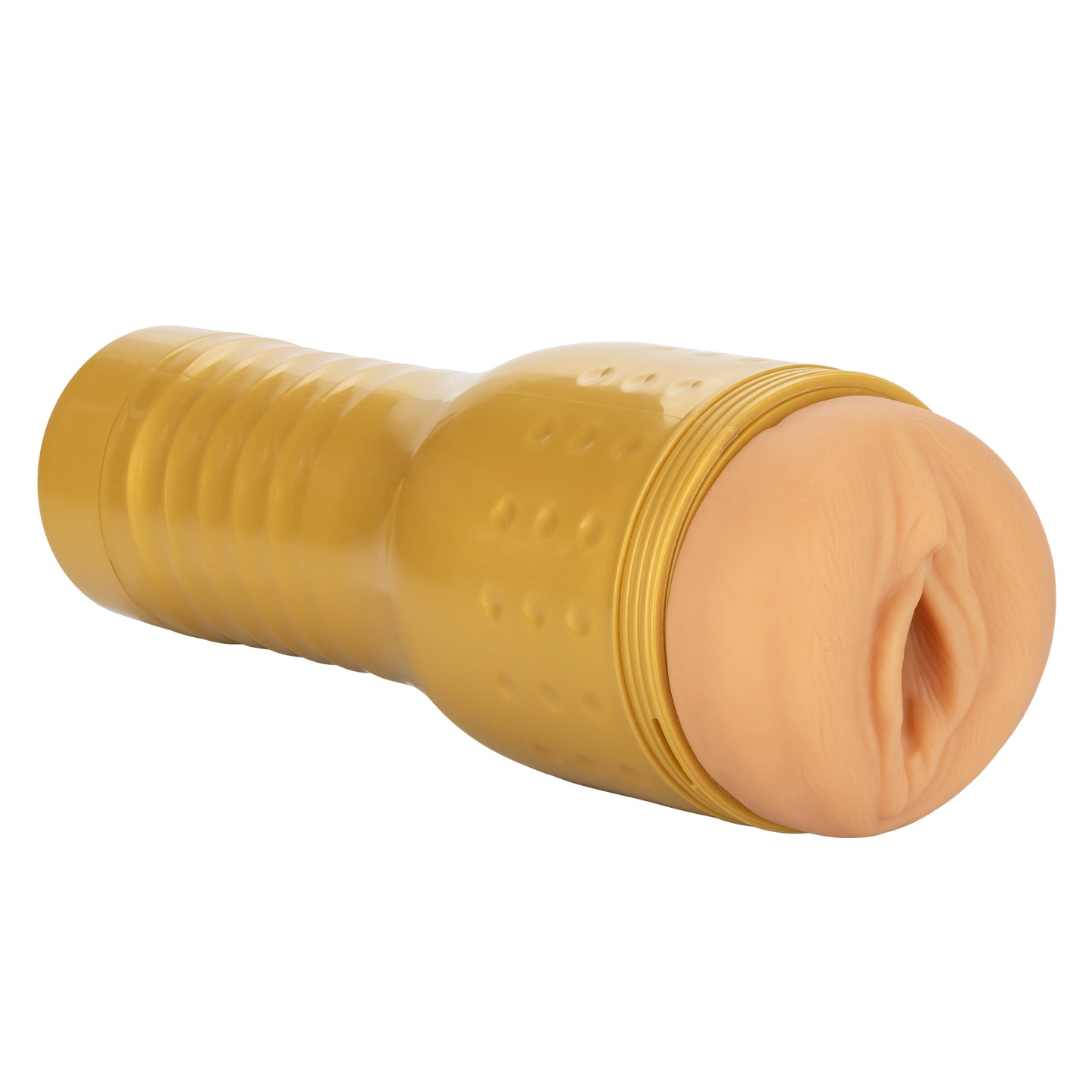 Private Tube Personal Trainer Tub Gold Real Skin TPR Suction Masturbator Sleeve > Sex Toys For Men > Masturbators > Manual - Tophatter Daily Deals