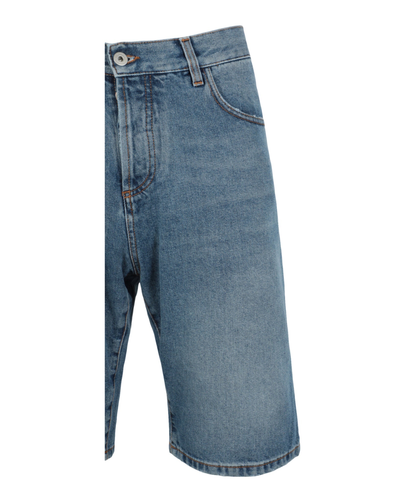 Marcelo Burlon Cross Stonewash Denim Shorts Shorts - Tophatter Daily Deals