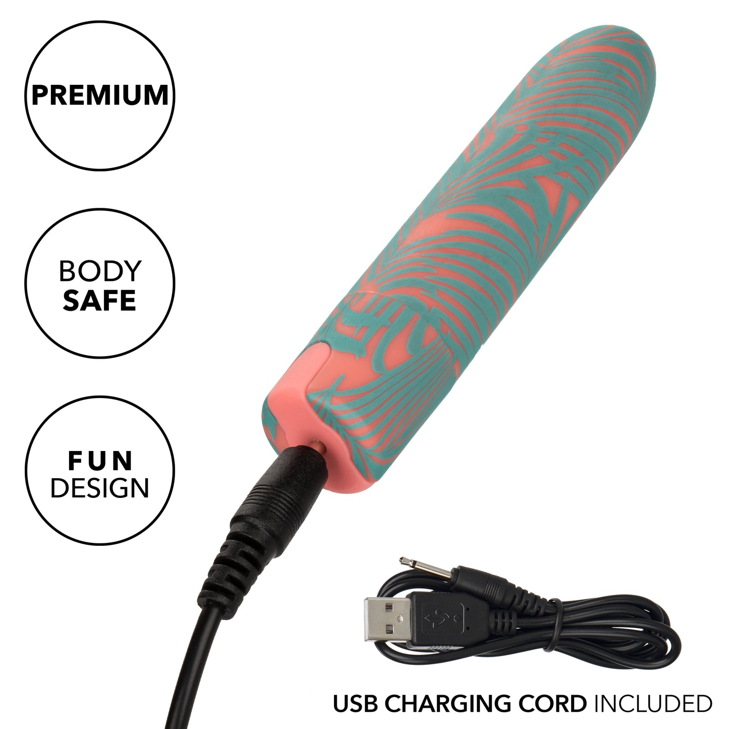 Naughty Bits You Do You Mini Massager 3-Inch Silicone Bullet with Floral Pattern and 10 Vibration Functions > Vibrators > Mini Vibrators - Tophatter Daily Deals