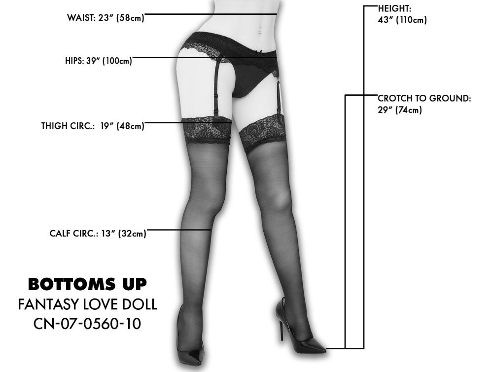 Mistress Bottoms Up Poseable Legs Realistic Lifelike Sex Doll M43 Inch with Dual Openings and Accessories > Sex Toys > Sex Dolls > Premium - Tophatter Daily Deals