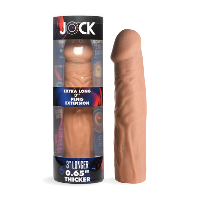 JOCK Extra Long 3 Inch Penis Extension Sleeve Medium Flesh Tone > Sex Toys For Men > Penis Sleeves - Tophatter Daily Deals