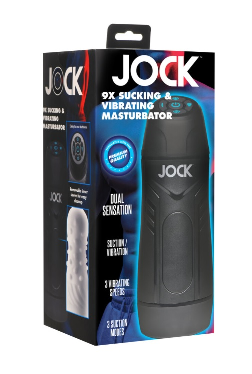 Jock 9X Sucking and Vibrating Masturbator – Multi-Textured Sleeve > Sex Toys For Men > Masturbators Premium - Tophatter Daily Deals