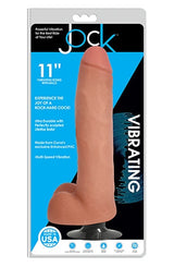 Jock 11 Inch Vibrating Dong With Balls Vanilla Color > Dildos > Large Dildos - Tophatter Daily Deals