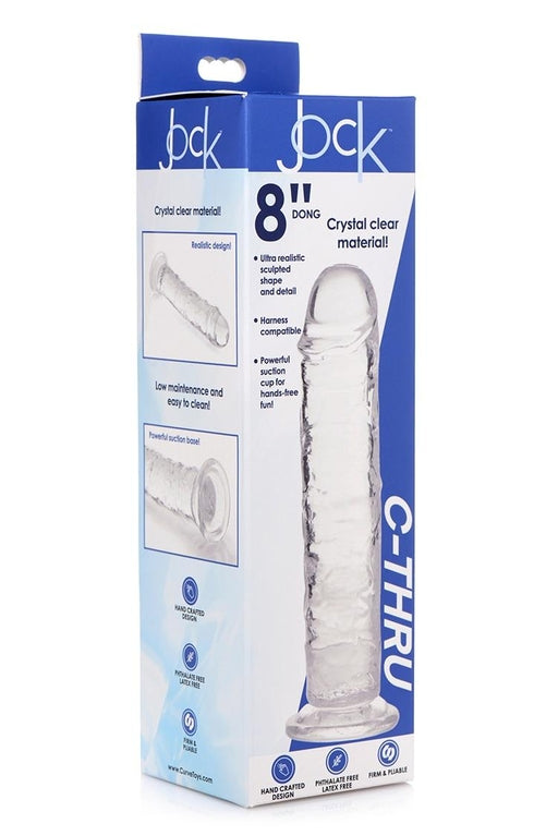 JOCK C-Thru 8 Inch Clear No Balls Dildo > Dildos > Realistic Dildos - Tophatter Daily Deals