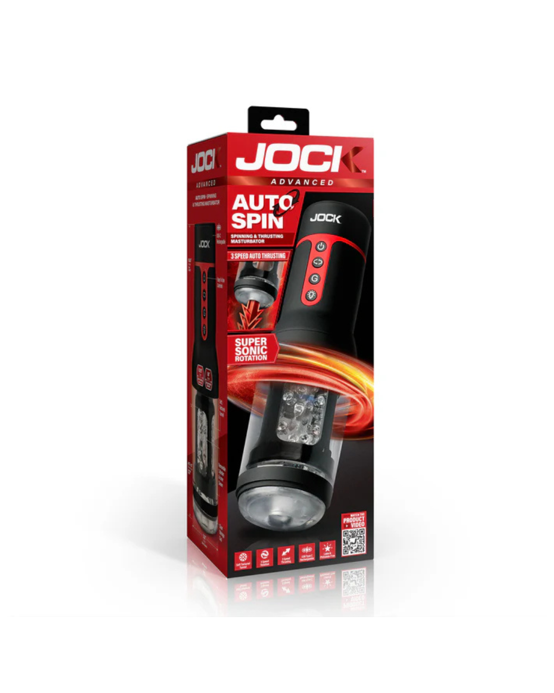 JOCK Auto Spin – Spinning and Thrusting Male Masturbator > Sex Toys For Men > Masturbators > Vibrating - Tophatter Daily Deals
