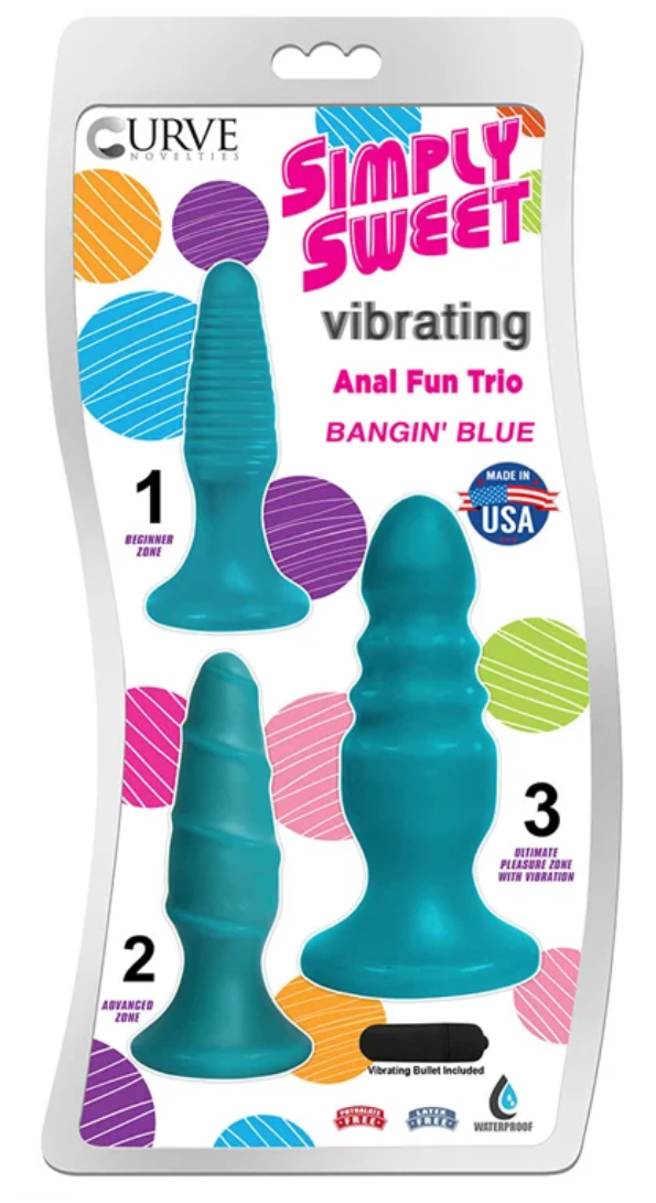 Simply Sweet Teal Anal Plug Trio Beginner Training Kit Set > Anal Range > Butt Plug Kits - Tophatter Daily Deals