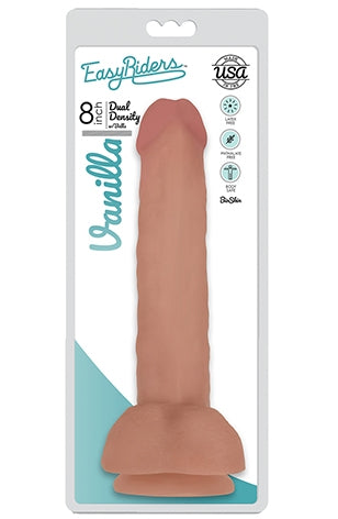 Easy Riders 8 Inch Slim Bioskin Dong With Balls in Vanilla > Dildos > Slim Dildos - Tophatter Daily Deals