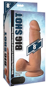 Big Shot 8 Inch Vibrating Wireless Silicone Dildo with Balls and Suction Cup Base > Vibrators > Realistic Vibrators - Tophatter Daily Deals