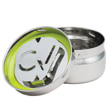 CVault Twist Stainless Steel Storage Container Storage Solutions - Tophatter Daily Deals