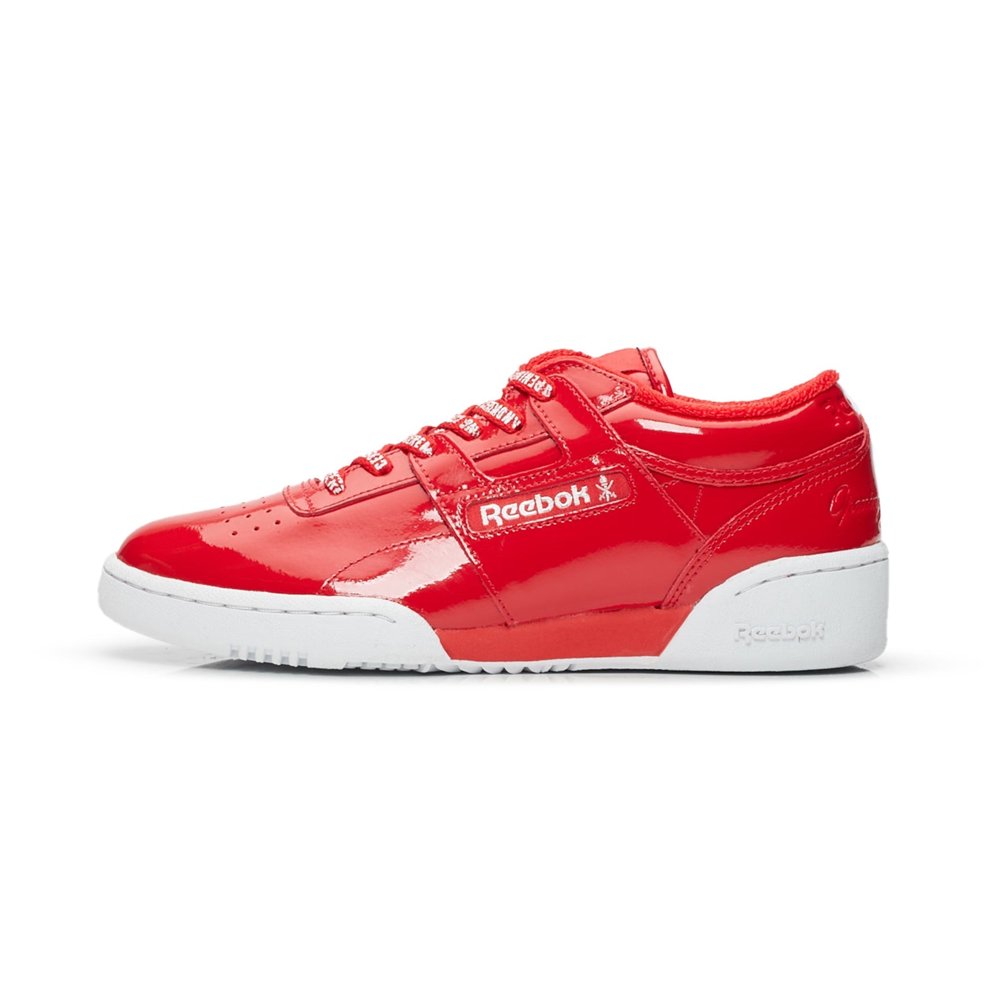 Reebok Men's Workout Lo Clean Oc Shoes - Scarlet/White Scarlet White Footwear - Tophatter Daily Deals
