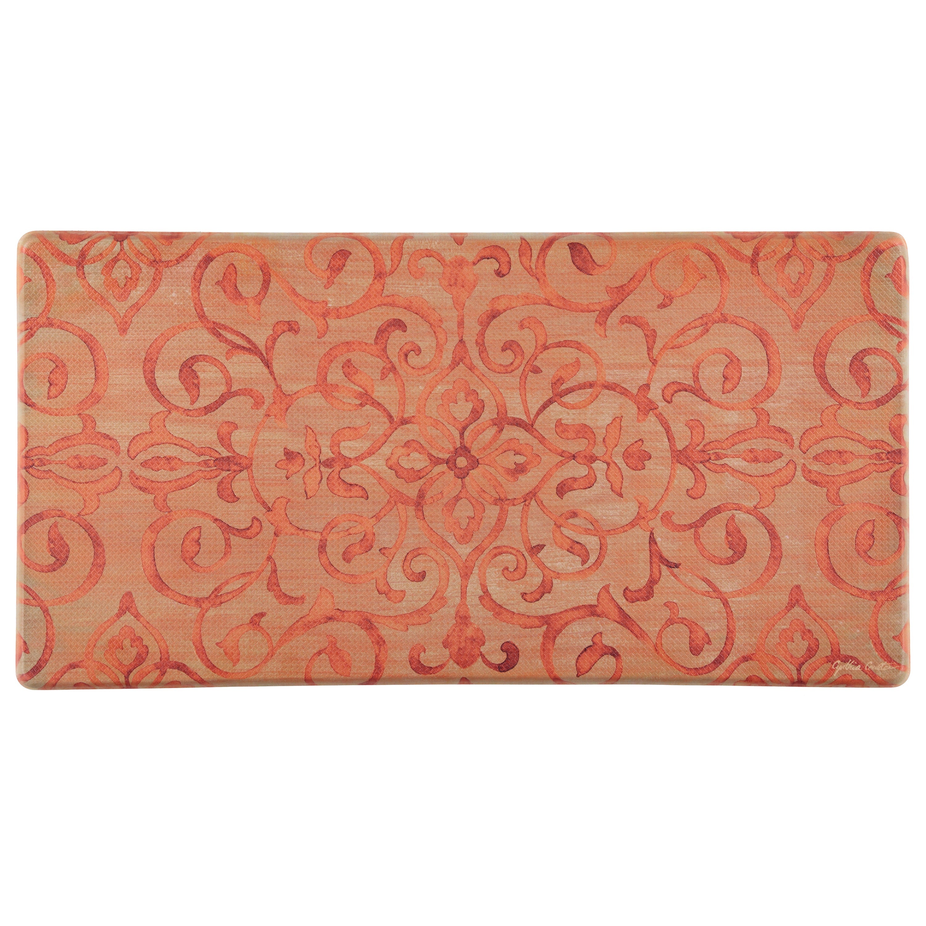 20"x39" Anti-Fatigue Embossed Floor Mat (RUSTIC MEDALLION) Rust Anti-Fatigue Mats - Tophatter Daily Deals