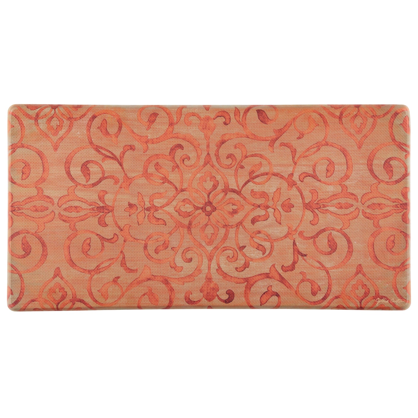 20"x39" Anti-Fatigue Embossed Floor Mat (RUSTIC MEDALLION) Rust Anti-Fatigue Mats - Tophatter Daily Deals