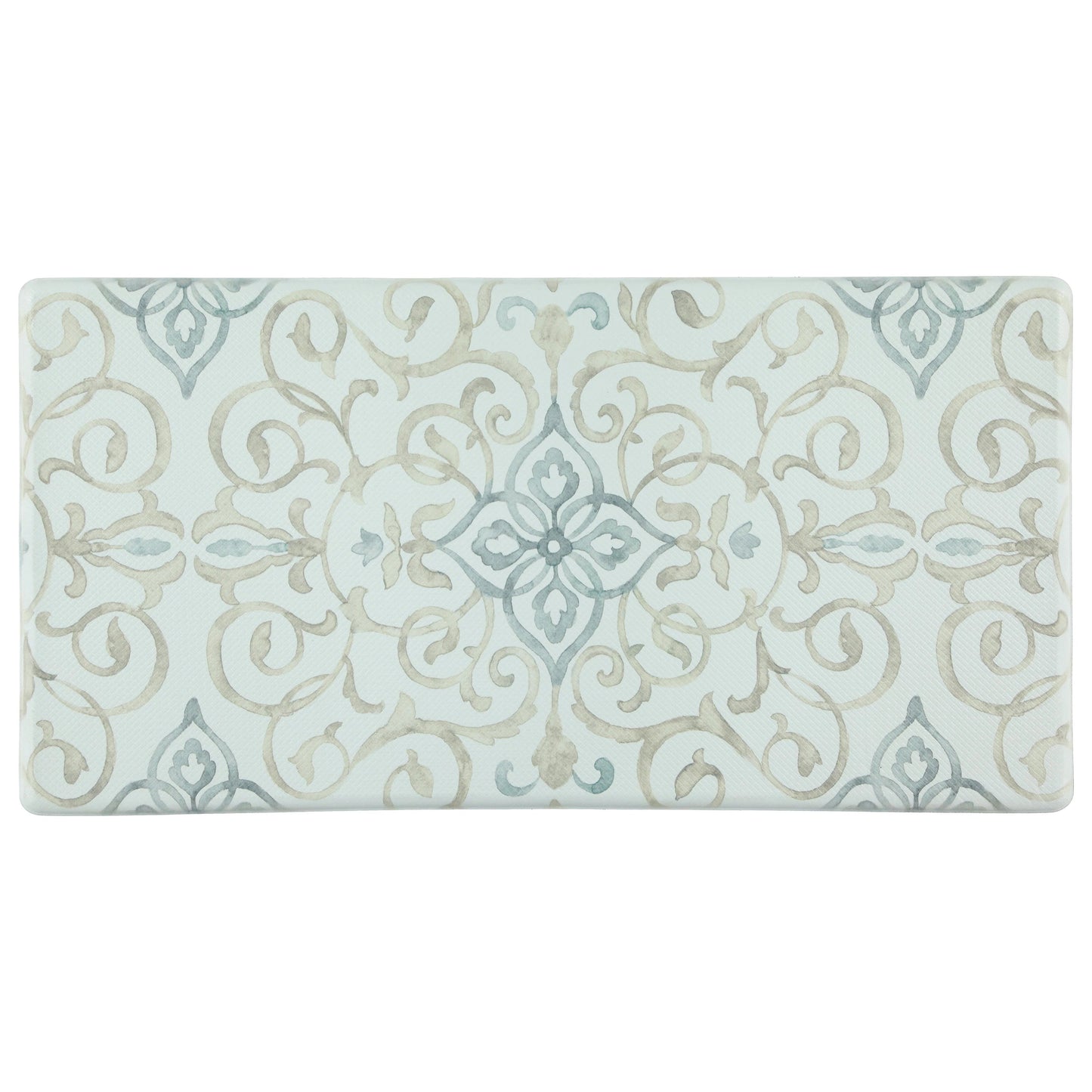 20"x39" Anti-Fatigue Embossed Floor Mat (RUSTIC MEDALLION) Cream Anti-Fatigue Mats - Tophatter Daily Deals