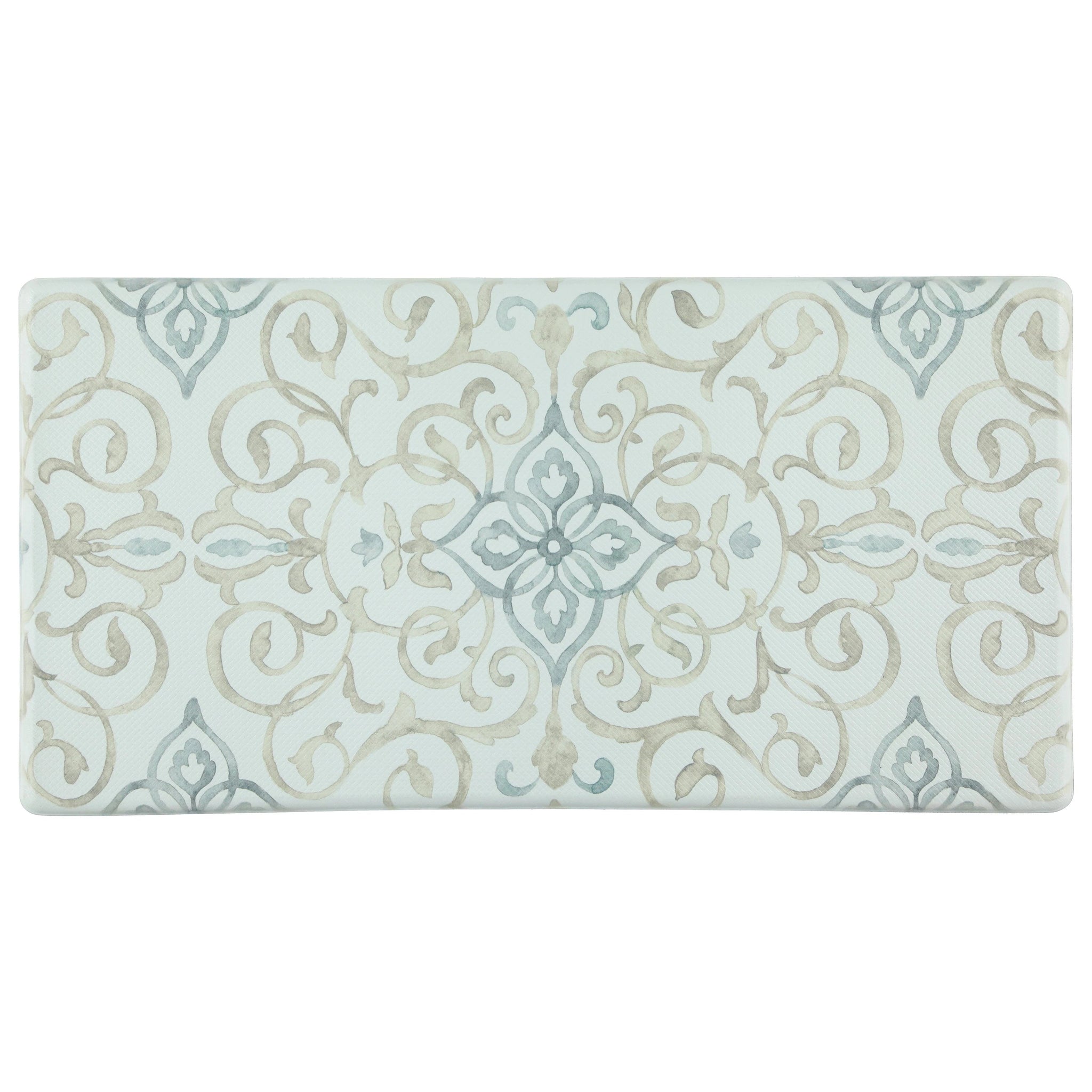 20"x39" Anti-Fatigue Embossed Floor Mat (RUSTIC MEDALLION) Cream Anti-Fatigue Mats - Tophatter Daily Deals