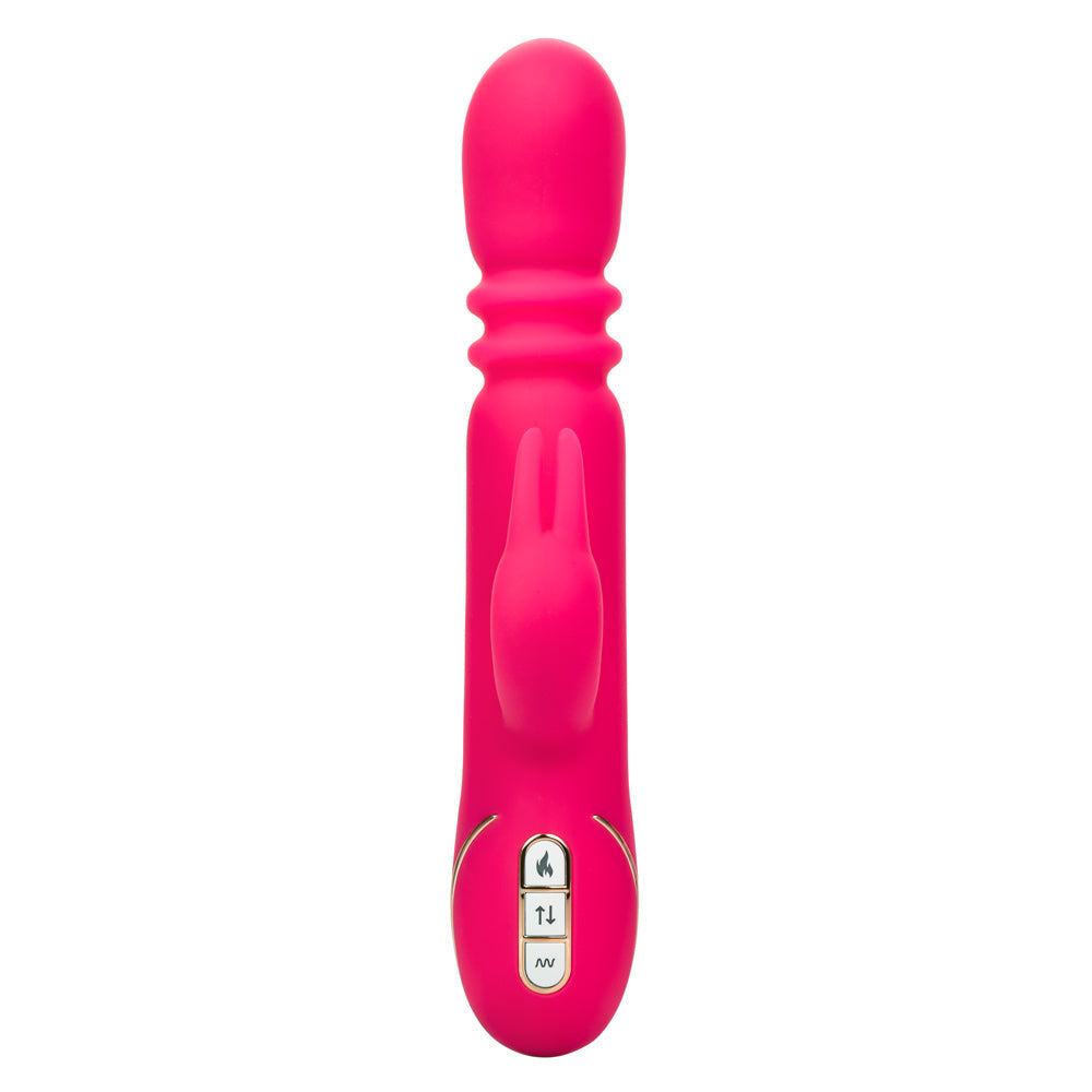 Jack Rabbit Signature Heated Silicone Triple Fantasy Rabbit Vibrator Pink > Vibrators > Ladies > Rabbit Multi - Tophatter Daily Deals