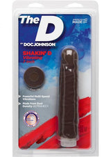 The D Shakin D 7 inch Vibrating Dildo Chocolate Brown - Tophatter Daily Deals