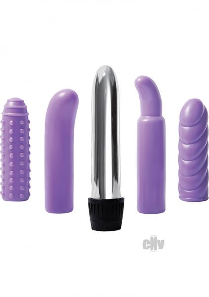 Evolved Multi Sleeve Vibrator Kit Purple - Tophatter Daily Deals