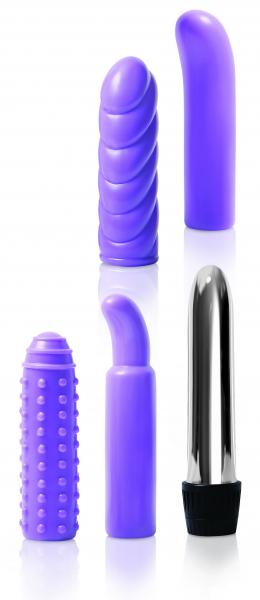 Evolved Multi Sleeve Vibrator Kit Purple - Tophatter Daily Deals
